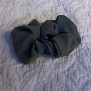 Silky olive green scrunchie